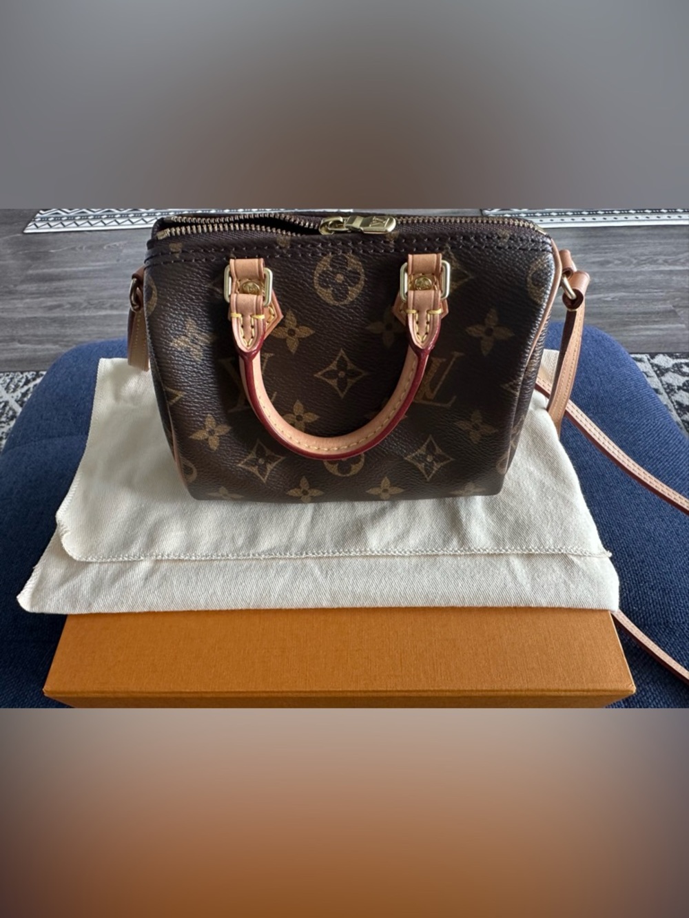 Louis Vuitton Monogram Nano Mini w/Non-Adjustable Strap(Authentic) - Picture 4 of 17